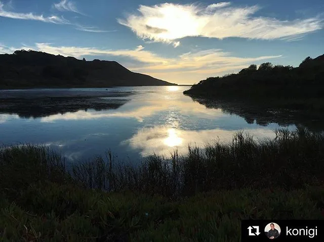 Sun over Rodeo Lagoon