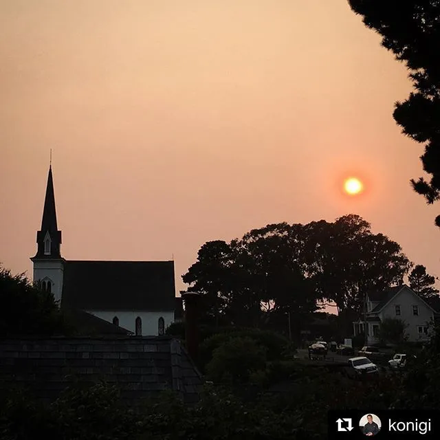 Sunset in Mendocino