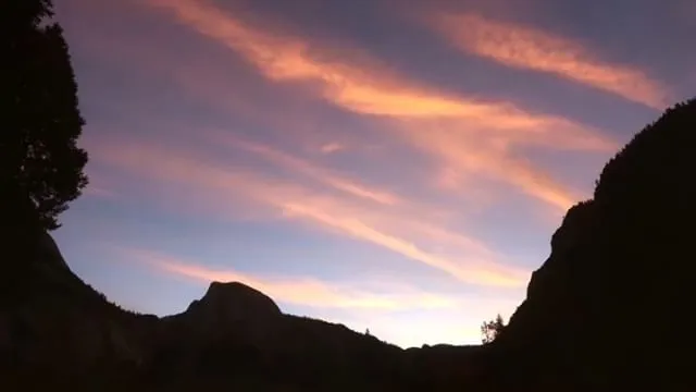 Sunrise from Cook's Meadow in Yosemite