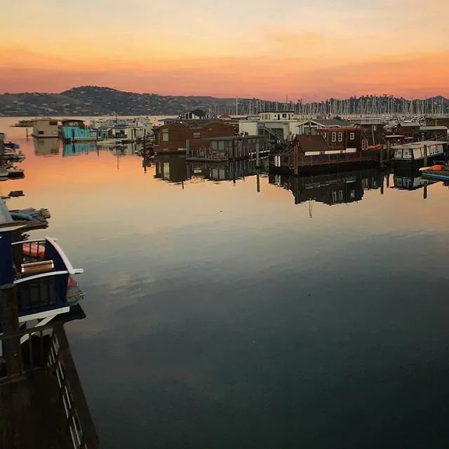 Orange Creamsicle Skies in Sausalito