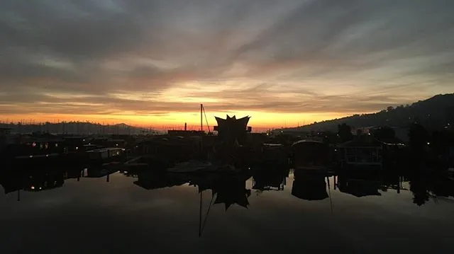 Sunrise in Waldo Point Harbor
